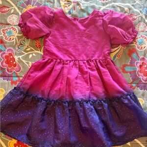 Cat & Jack Fuchsia Dress with Puff Sleeves
